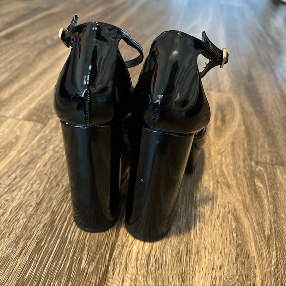 Madden Girl Womens Dion Black Block Heel Platform Heels 7 BHFO 5164 - Picture 5 of 8